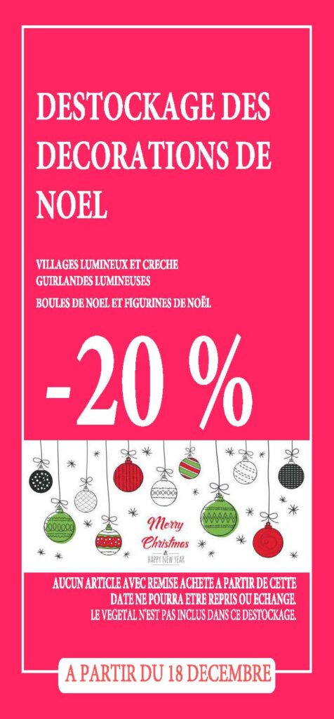 Déstockage et promotions Noël Nivelles meilleurs prix